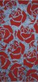 Polcolorit Alaska Grafit Róże Red Dekor 30x60