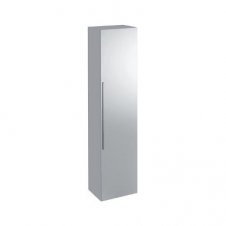 Zdjęcie Szafka wisząca boczna, wysoka z lustrem iCon 150 cm, biały połysk