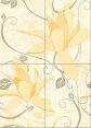 Opoczno Artiga flower kompozycja 50x70 komplet cytrynowa OD032-030