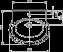 Zdjęcie Umywalka owalna VARIUS 60 cm z otworem, z przelewem