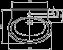 Zdjęcie Umywalka owalna VARIUS 70 cm z otworem, z przelewem