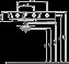 Zdjęcie Umywalka asymetryczna VARIUS 80 cm, prawa, z otworem, z przelewem