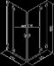 Zdjęcie Kabina kwadratowa NIVEN 80 z drzwiami skrzydłowymi