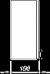Zdjęcie Szafka wisząca boczna PRIMO, górna, kolor biały połysk, KOŁO Simple