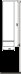 Zdjęcie Front biały połysk do szafki wiszącej bocznej DOMINO 120 cm, górnej, lewej