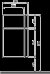 Zdjęcie Szafka wisząca boczna VARIUS, niska z szufladą, biały połysk