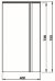Zdjęcie Szafka wisząca boczna DOMINO XL, niska, 75 cm, biały połysk