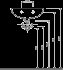 Zdjęcie Umywalka meblowa SOLO 40 cm z otworem, z przelewem, KOŁO Simple