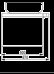 Zdjęcie Szafka wisząca podumywalkowa z przesuwnymi drzwiami EGO/OVUM by Antonio Citterio, 127 cm, prawa, kolor biały połysk